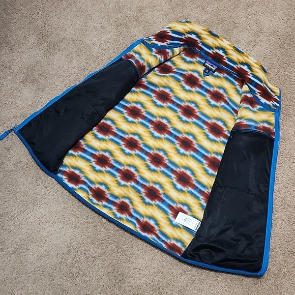 Patagonia Synchilla Aztec Fleece Vest Jacket Wild Desert Prarie Gold Women's M - Picture 6 of 11